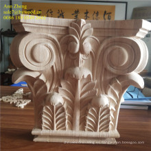 Material de madera maciza y elegante decoración casera. Ménsulas de madera.